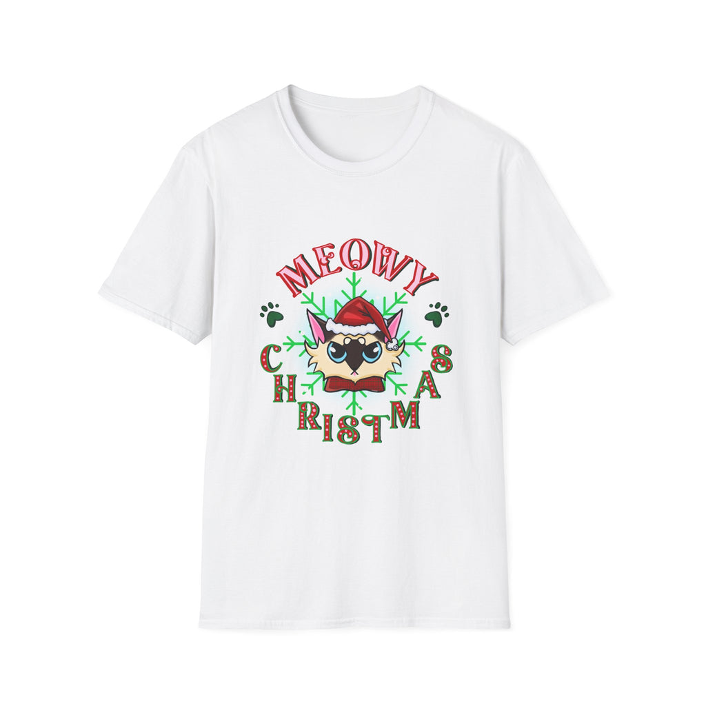 Meowy Christmas Cat Unisex T-Shirt
