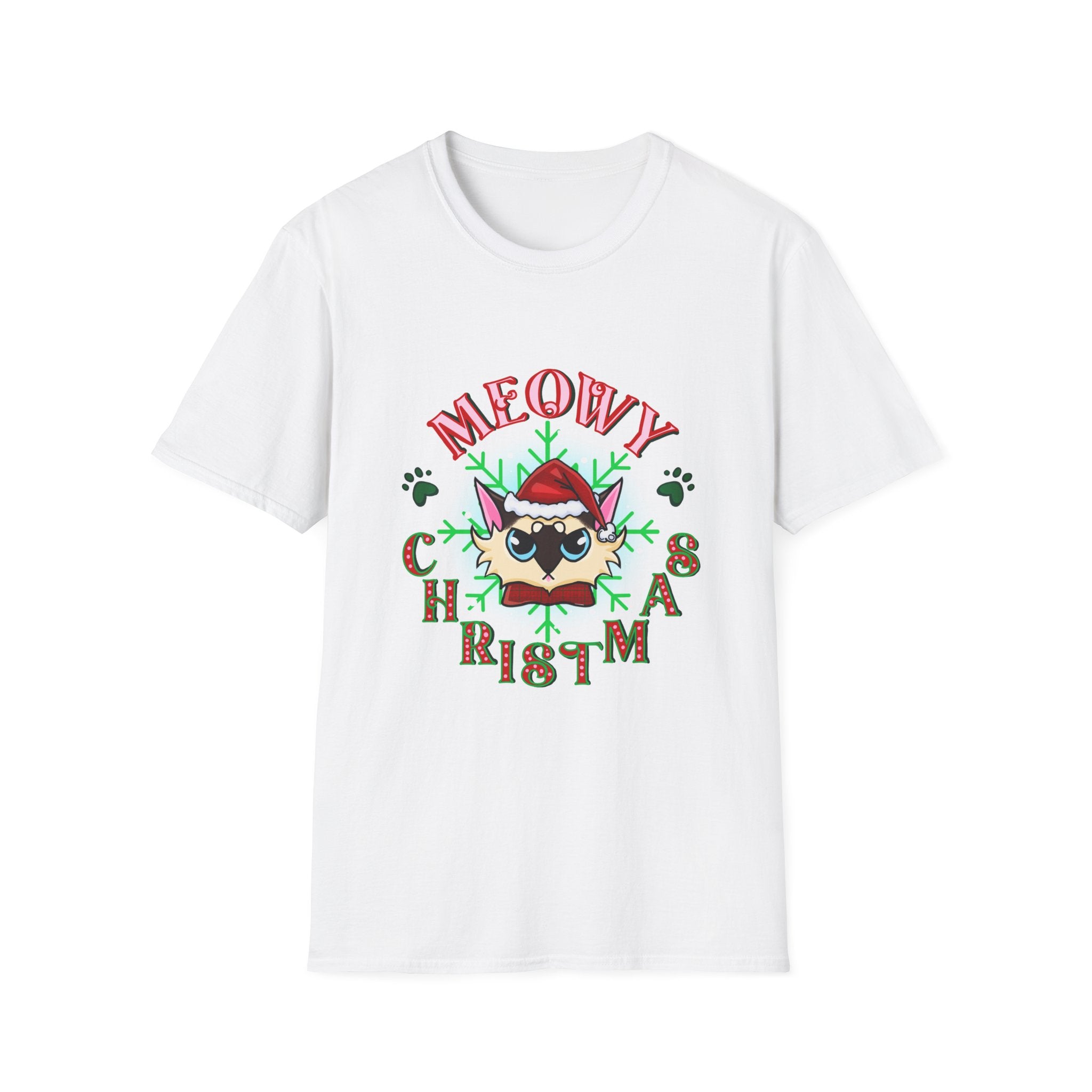 Meowy Christmas Cat Unisex T-Shirt