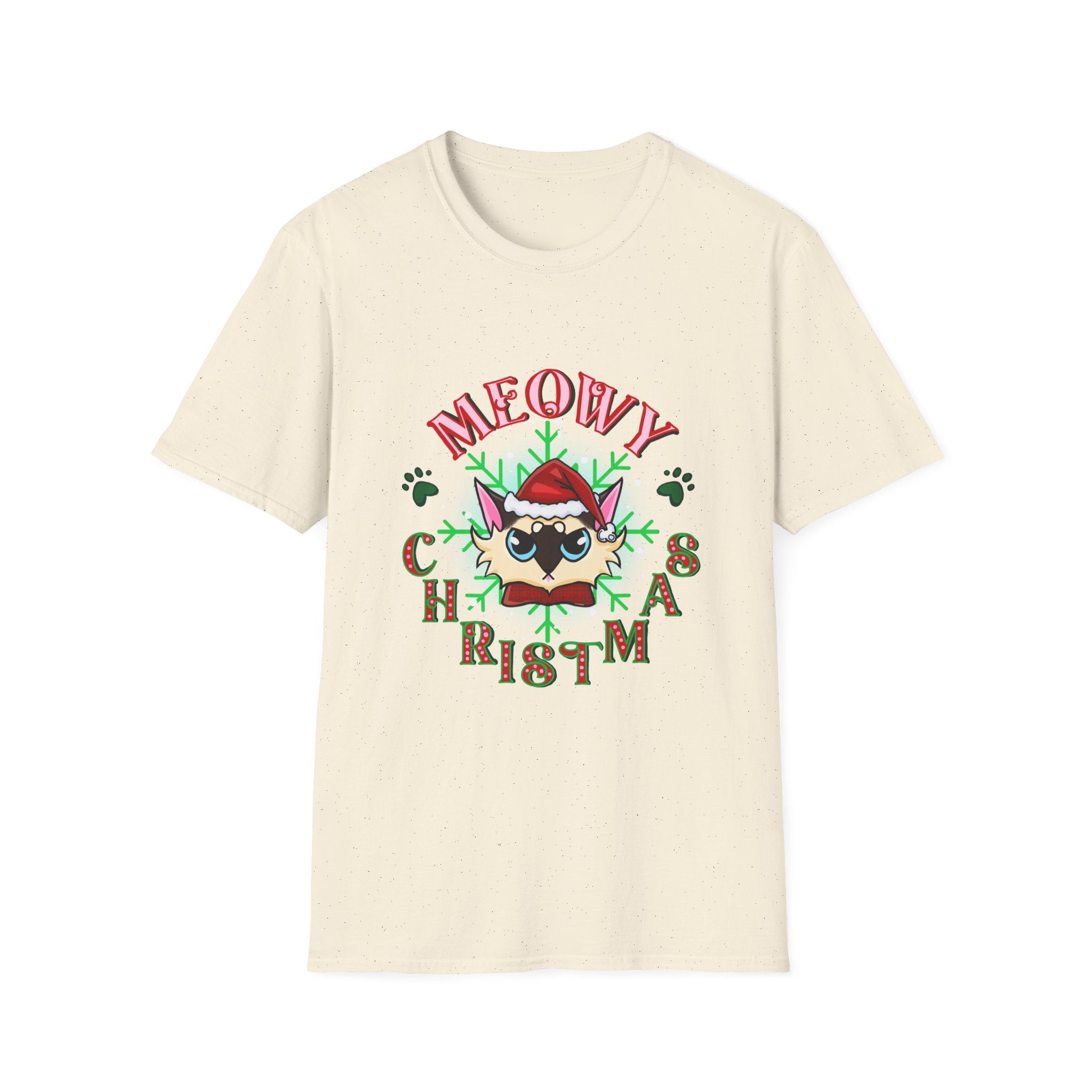 Meowy Christmas Cat Unisex T-Shirt