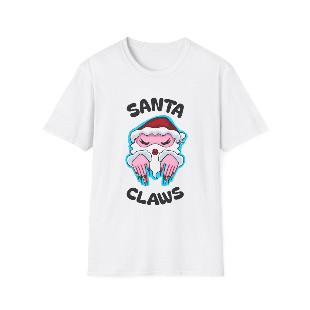 Santa Claws T-Shirt — Cute Santa with Acrylic Nails