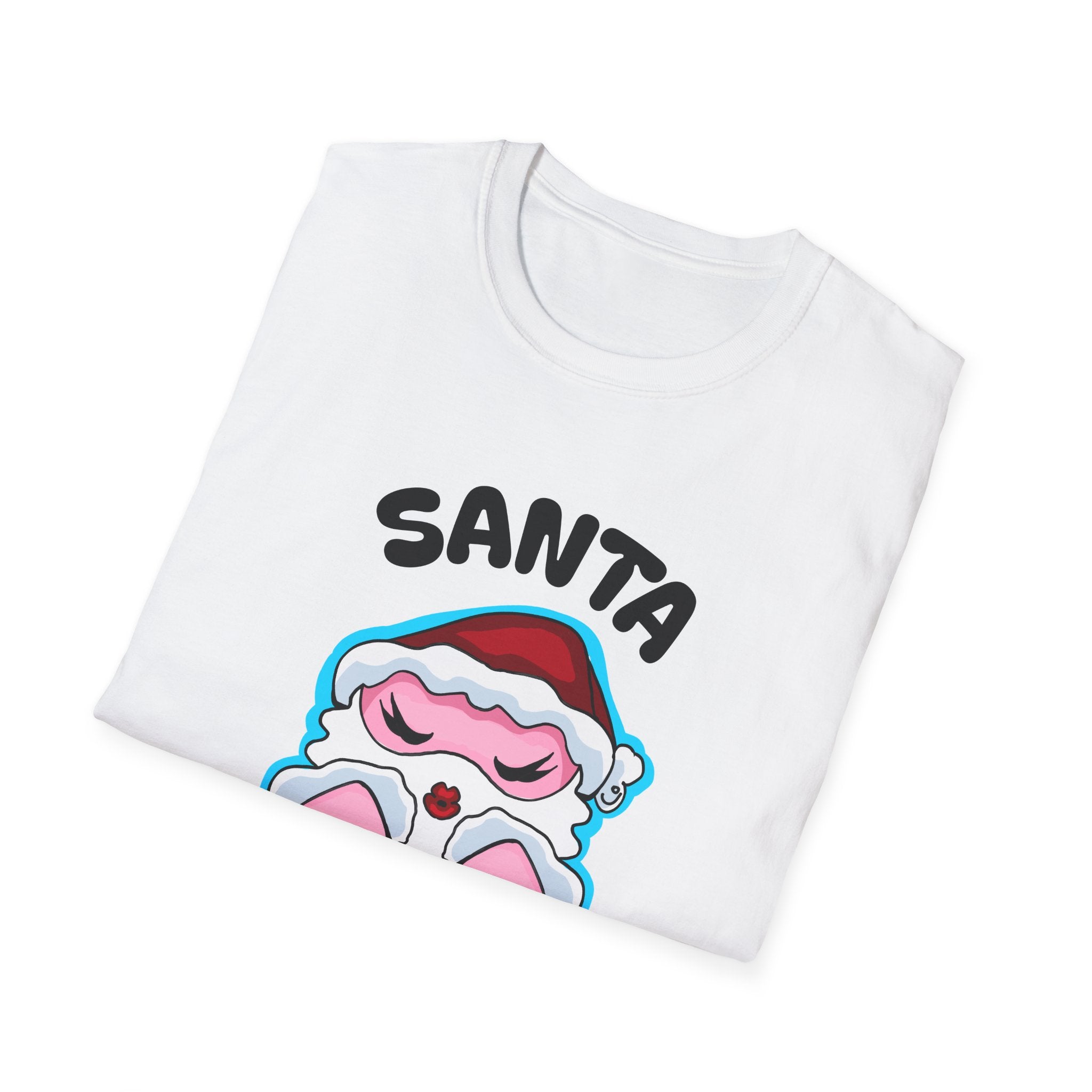 Santa Claws T-Shirt — Cute Santa with Acrylic Nails
