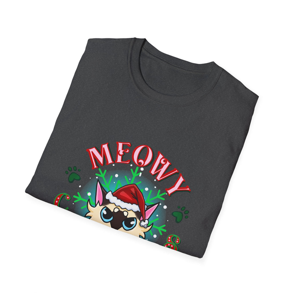 Meowy Christmas Cat Unisex T-Shirt