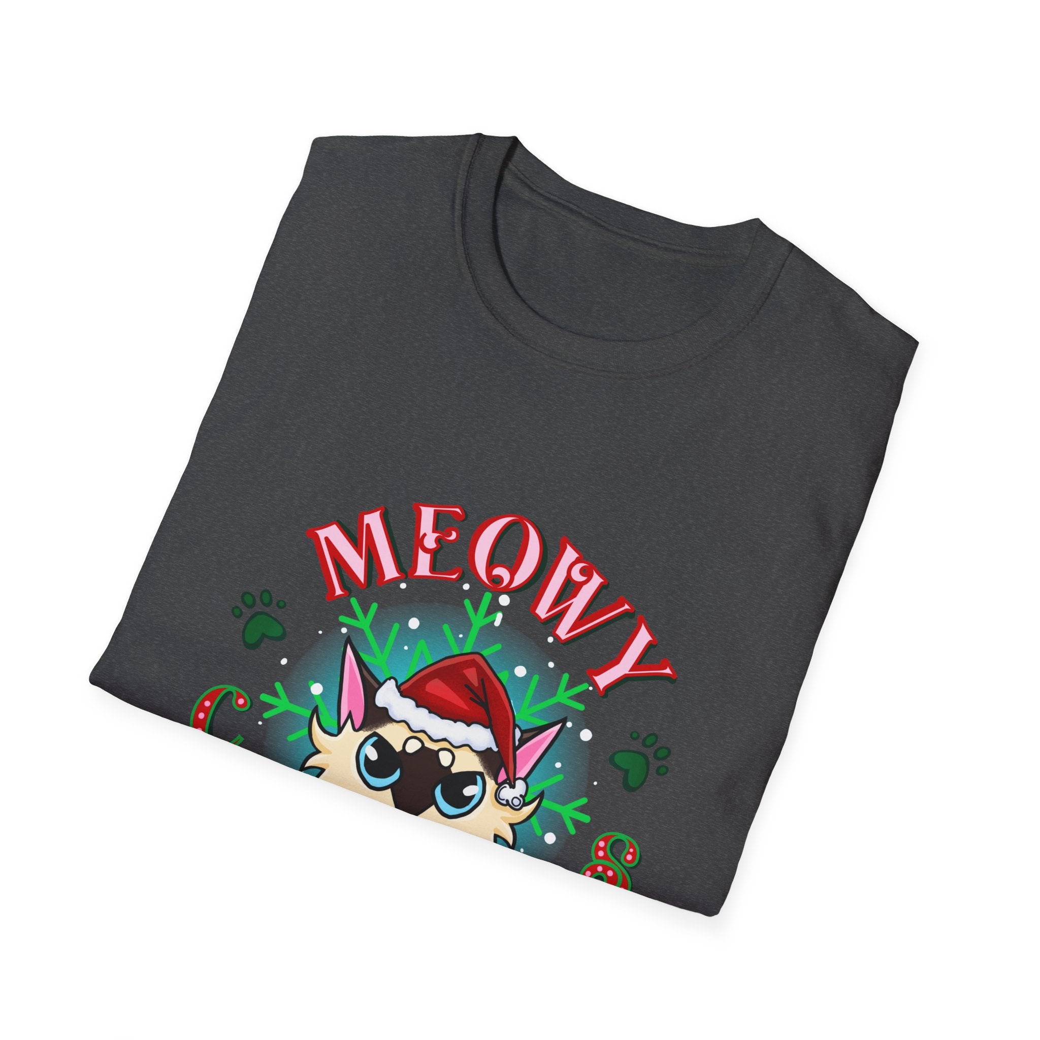 Meowy Christmas Cat Unisex T-Shirt