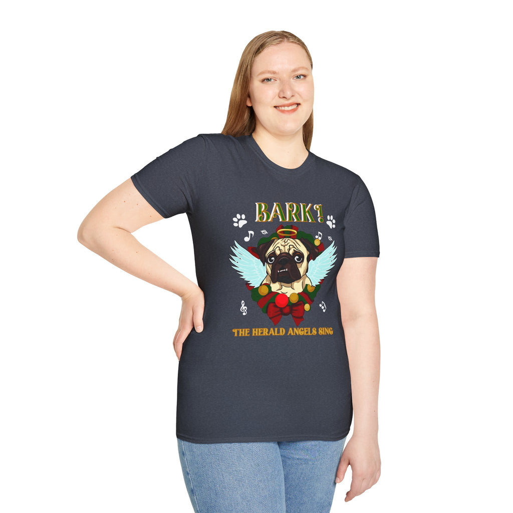Pug Angel 'Bark the Herald Angels Sing' Holiday T-Shirt