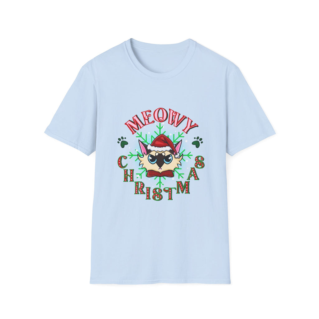Meowy Christmas Cat Unisex T-Shirt