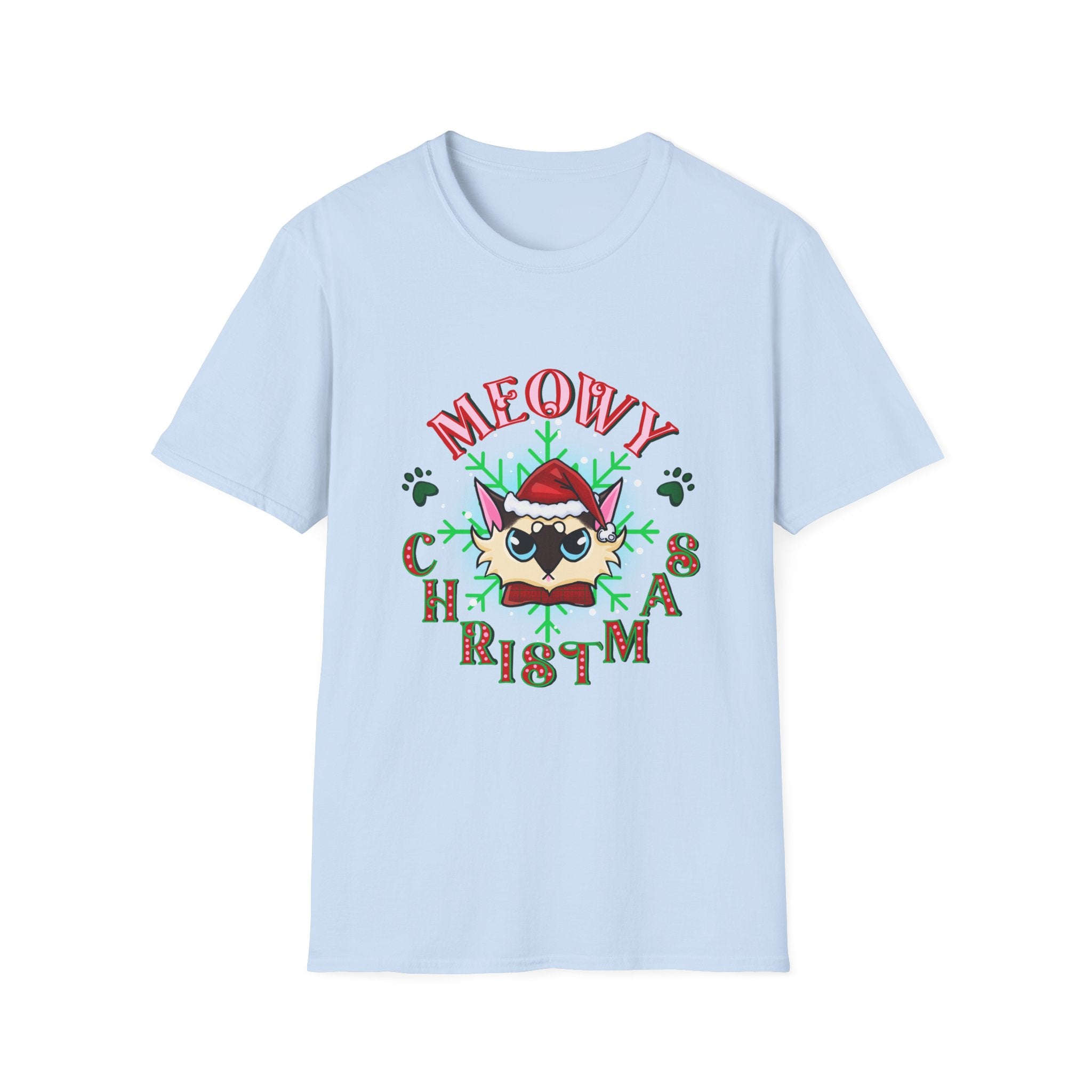 Meowy Christmas Cat Unisex T-Shirt