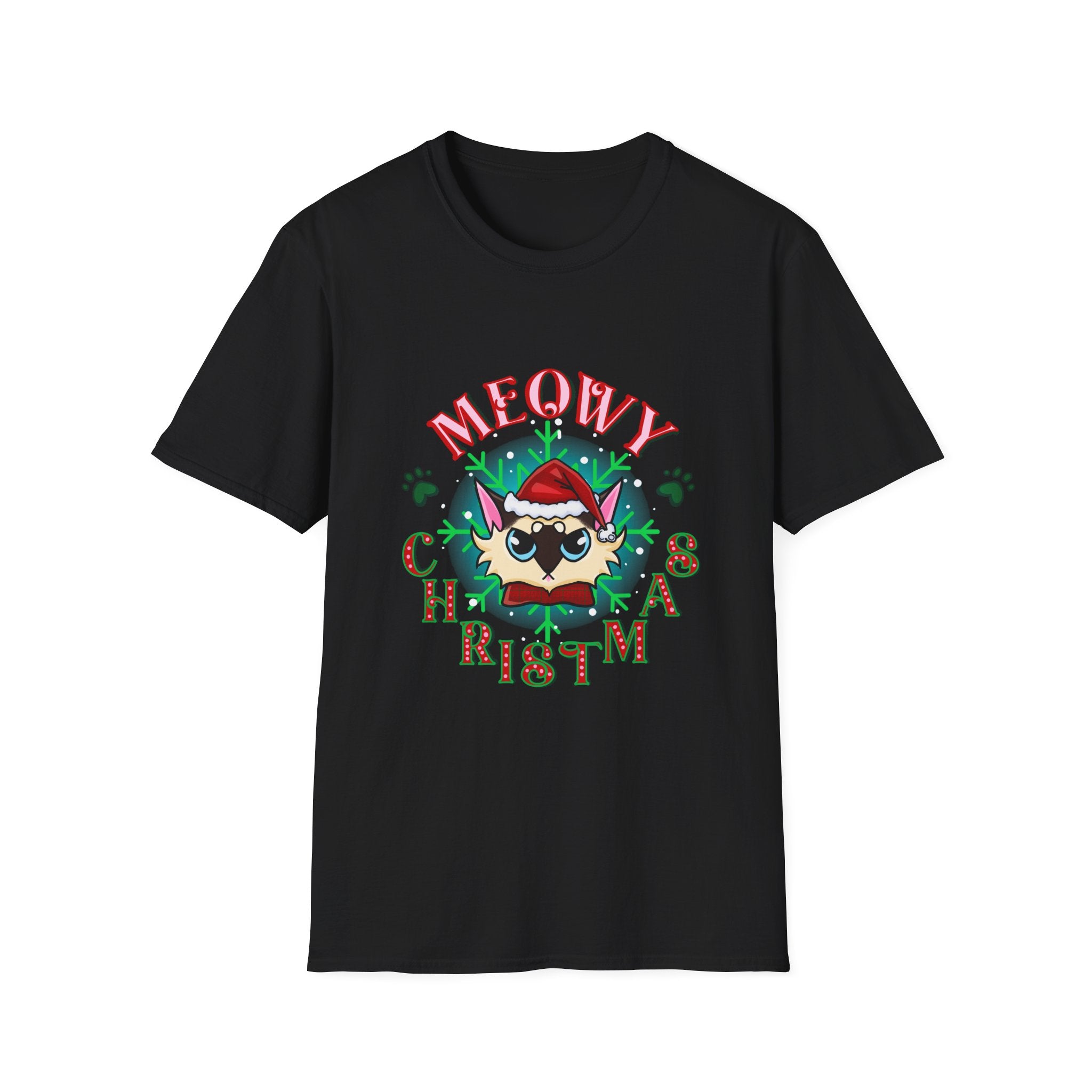 Meowy Christmas Cat Unisex T-Shirt