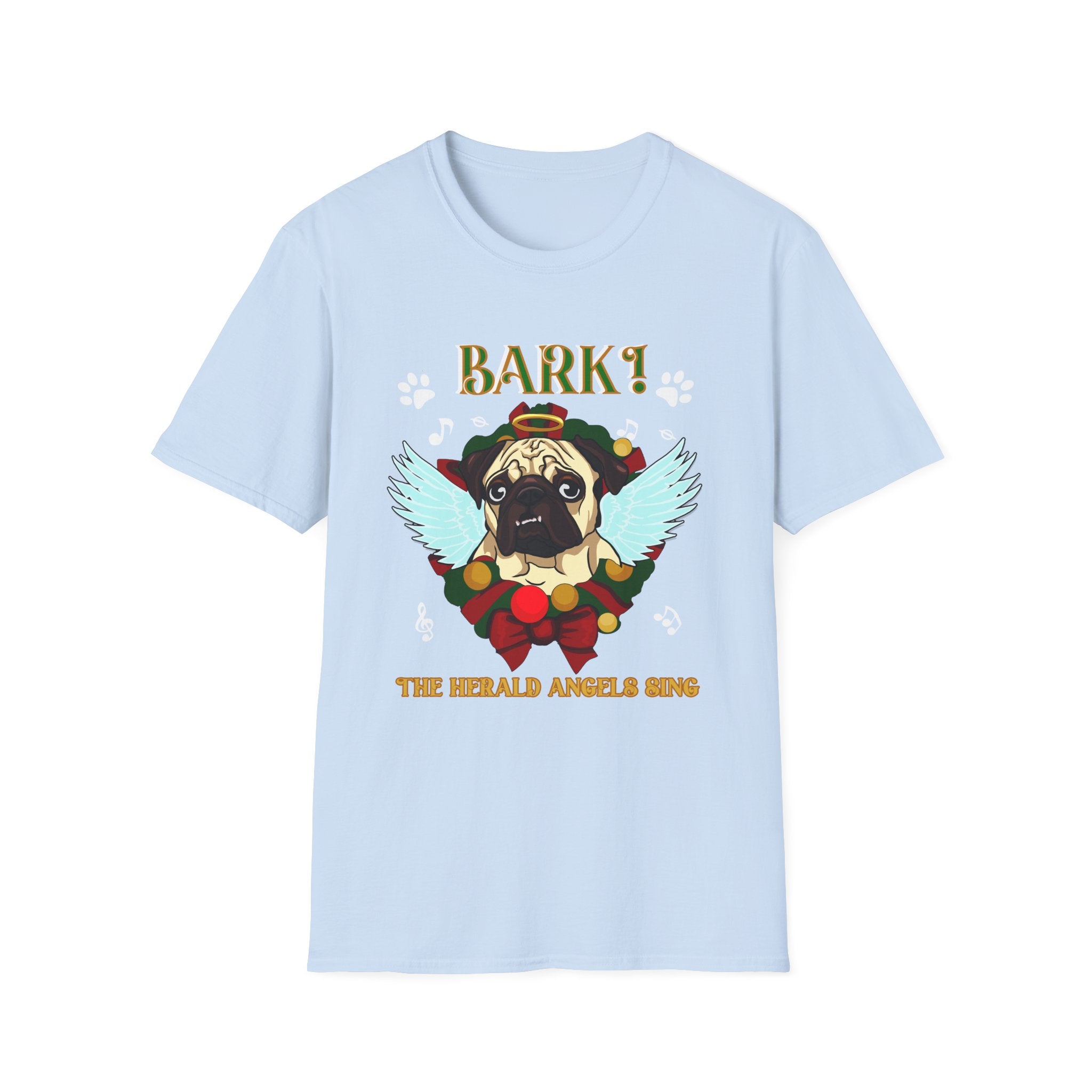 Pug Angel 'Bark the Herald Angels Sing' Holiday T-Shirt