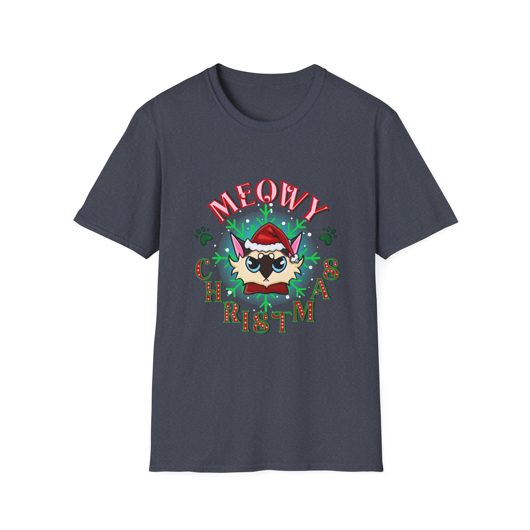 Meowy Christmas Cat Unisex T-Shirt