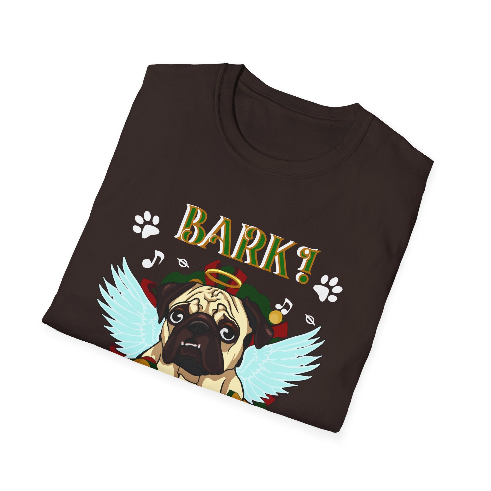 Pug Angel 'Bark the Herald Angels Sing' Holiday T-Shirt
