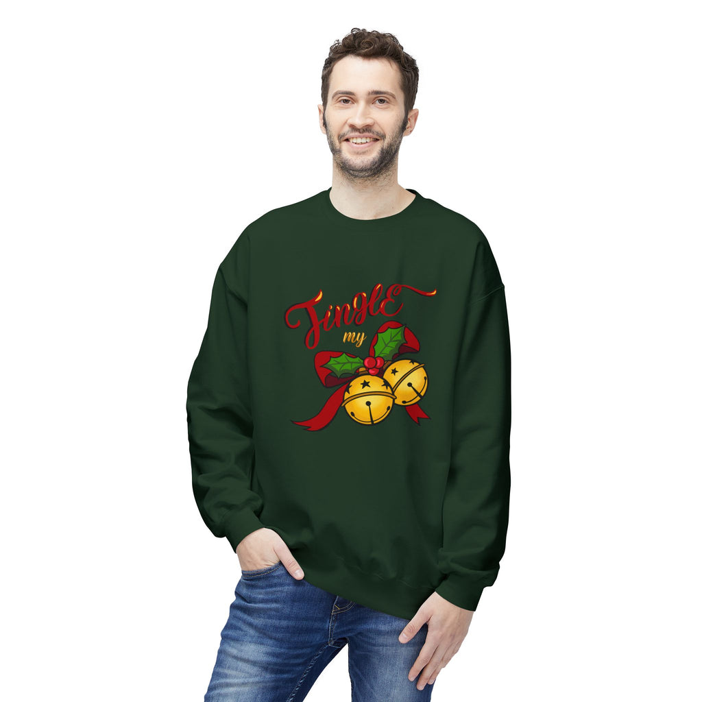 "Jingle My Bells" — Funny Adult Holiday Crewneck Sweatshirt
