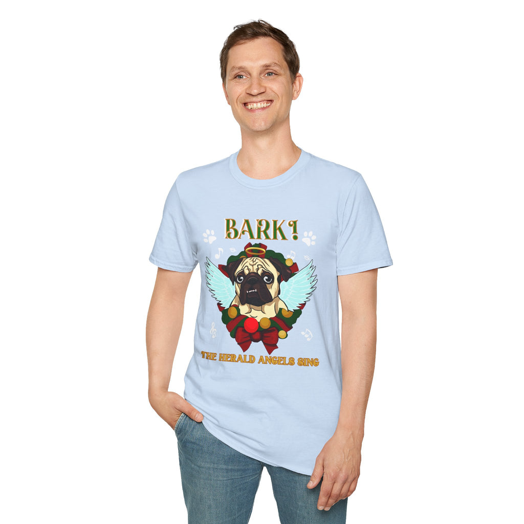 Pug Angel 'Bark the Herald Angels Sing' Holiday T-Shirt