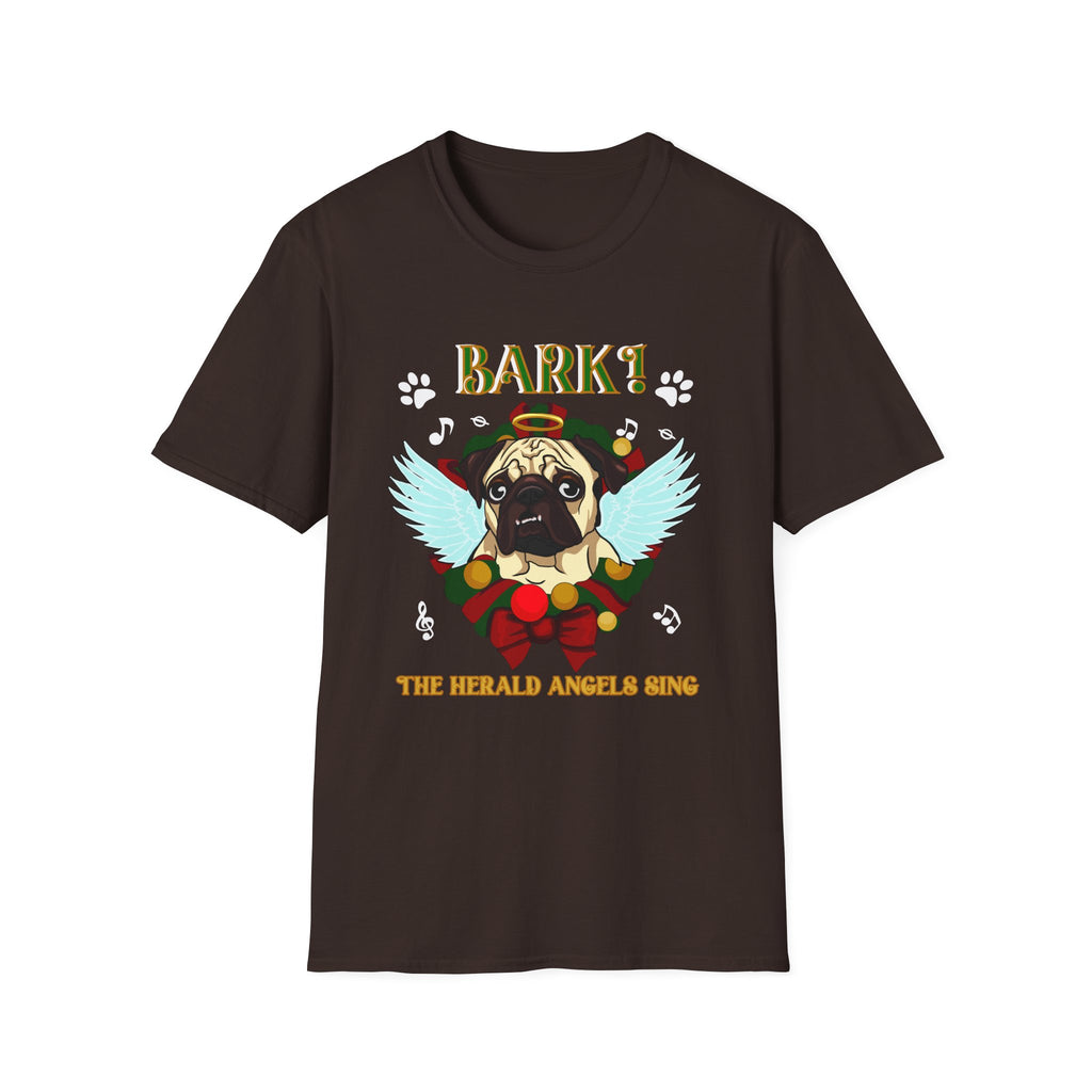 Pug Angel 'Bark the Herald Angels Sing' Holiday T-Shirt