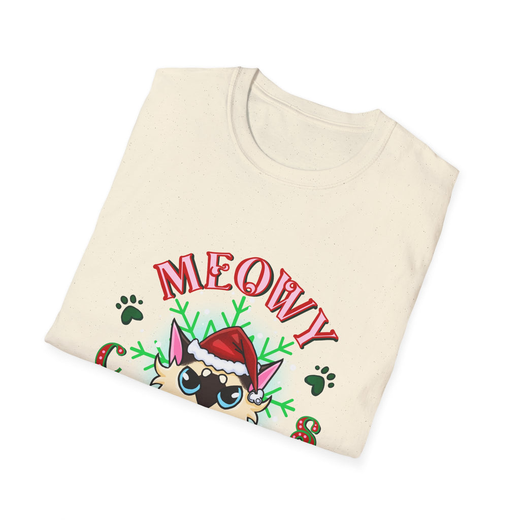 Meowy Christmas Cat Unisex T-Shirt