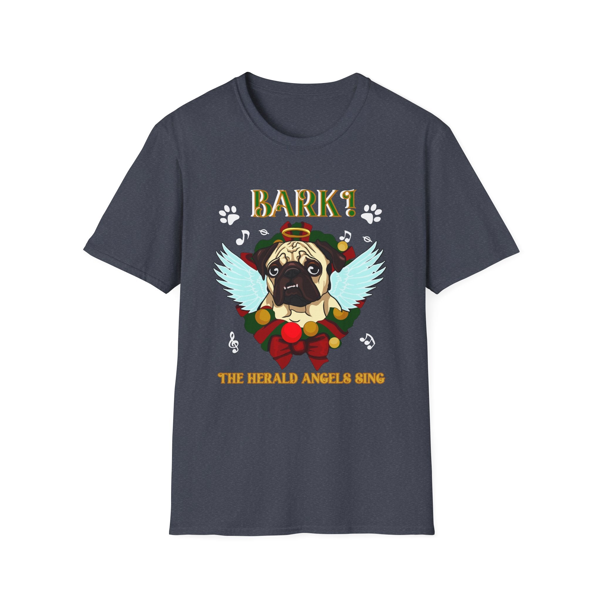 Pug Angel 'Bark the Herald Angels Sing' Holiday T-Shirt