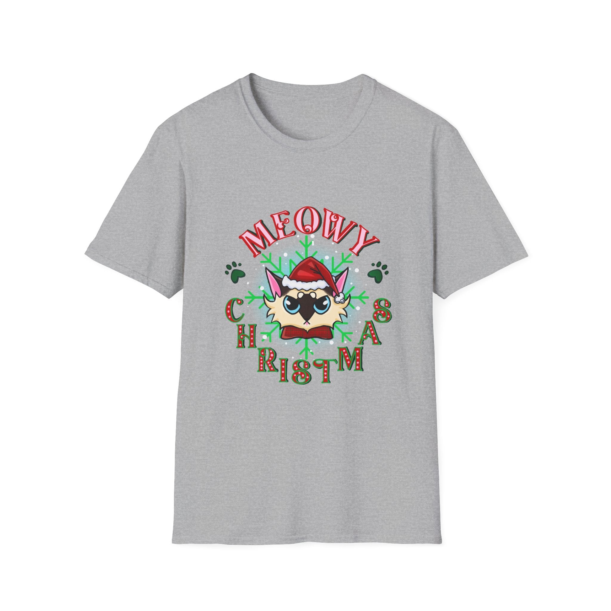 Meowy Christmas Cat Unisex T-Shirt
