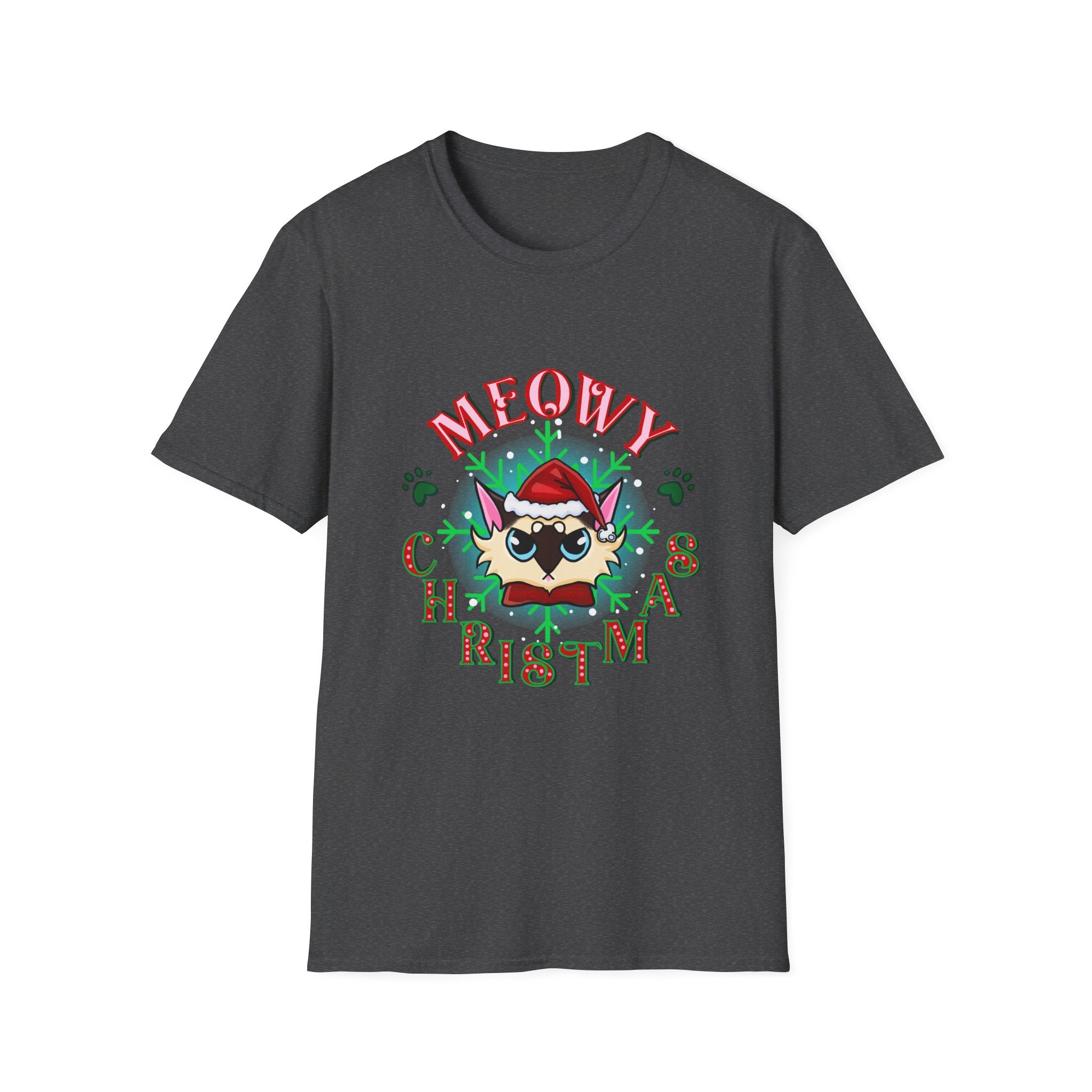 Meowy Christmas Cat Unisex T-Shirt